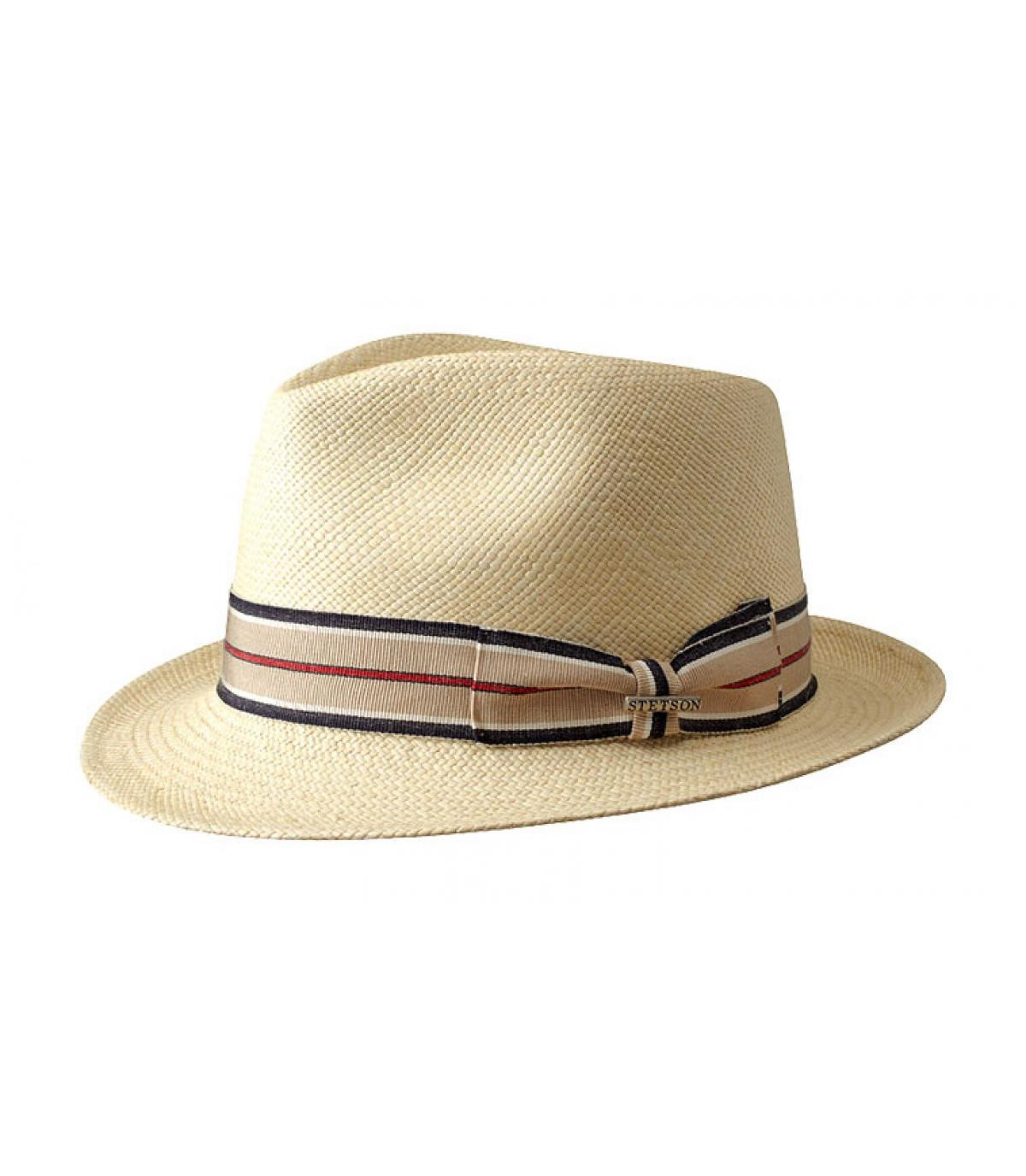 Sombrero paja stetson Topsfiels Panama Genuine natural Sombrero paja stetson Topsfiels Panama Genuine natural